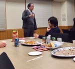 修論発表お疲れ様会!
OB・OGの森田くん、下森くん、後藤さん、藤井さん、陳さんも駆けつけてくれました!