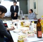 卒論発表 お疲れ様会 & 唐木さんおめでとう会 & 内田くん論文おめでとう会