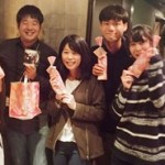 追い出しコンパ!
卒業生の森田くん、後藤さん、永井くんが駆けつけてくれました!