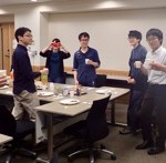田口助教 歓迎会!OBの森田くんが駆けつけてくれました!